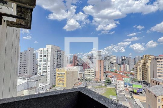 Varanda da Sala de apartamento para alugar com 1 quarto, 34m² em Liberdade, São Paulo