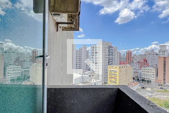Varanda da Sala de apartamento para alugar com 1 quarto, 34m² em Liberdade, São Paulo