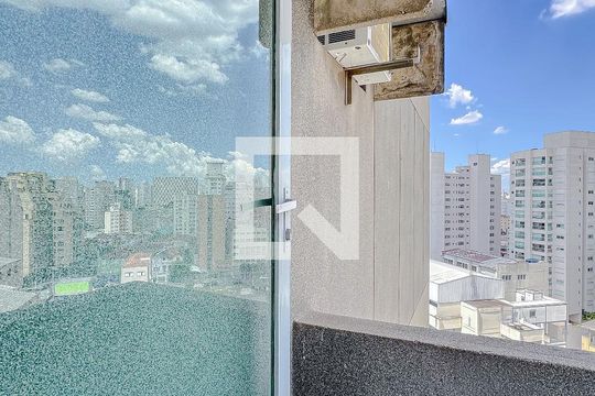 Varanda da Sala de apartamento para alugar com 1 quarto, 34m² em Liberdade, São Paulo