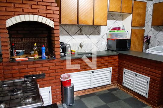 Área comum - Churrasqueira de casa à venda com 3 quartos, 120m² em Conj Res Morro Farol, Osasco