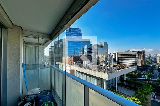 Sacada de kitnet/studio para alugar com 1 quarto, 38m² em Santo Amaro, São Paulo