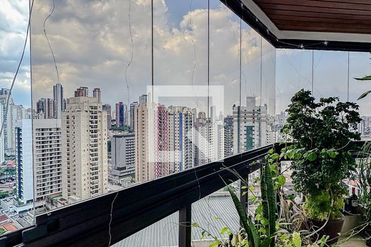 Varanda da Sala de apartamento para alugar com 3 quartos, 134m² em Vila Regente Feijó, São Paulo