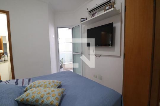 Quarto 1 suíte de apartamento à venda com 2 quartos, 60m² em Vila Leopoldina, Santo André