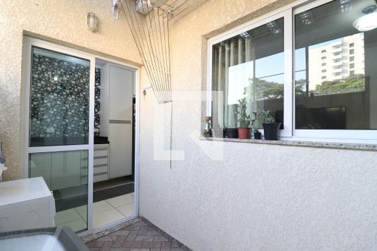 Área de Serviço de apartamento à venda com 2 quartos, 60m² em Vila Leopoldina, Santo André