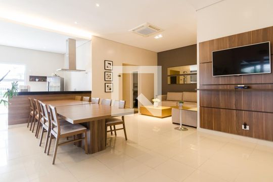 Área comum - Salão de festas de apartamento para alugar com 3 quartos, 125m² em Campestre, Santo André