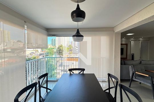 Varanda Gourmet de apartamento à venda com 3 quartos, 125m² em Campestre, Santo André