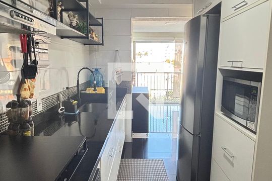 Cozinha de apartamento à venda com 3 quartos, 125m² em Campestre, Santo André