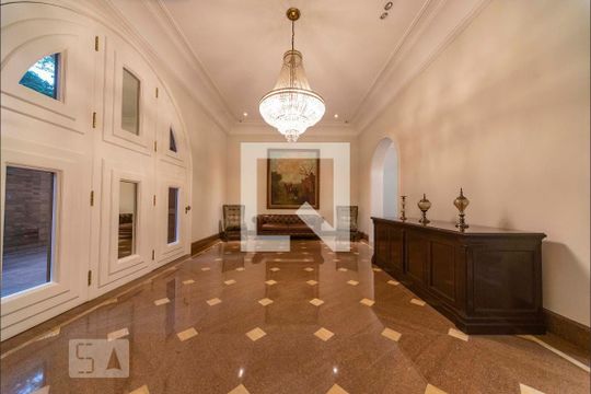 Hall social de apartamento para alugar com 6 quartos, 492m² em Vila Bastos, Santo André