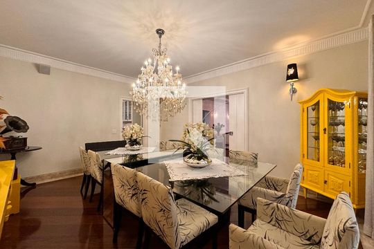 Sala de jantar de apartamento para alugar com 6 quartos, 492m² em Vila Bastos, Santo André