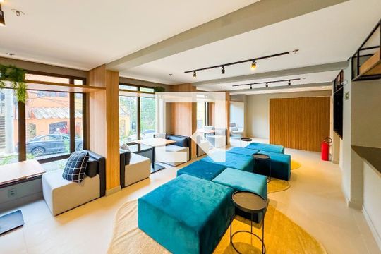 Área comum - Salão de festas de apartamento para alugar com 1 quarto, 29m² em Vila São José, São Paulo