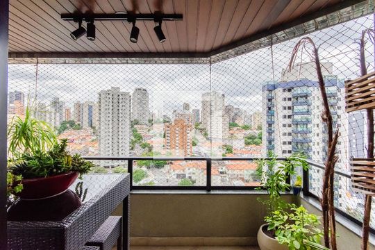 Varanda da Sala de apartamento à venda com 4 quartos, 245m² em Vila Mariana, São Paulo