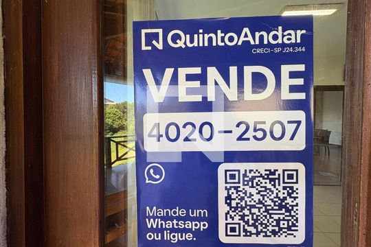 Plaquinha instalada de casa de condomínio à venda com 4 quartos, 460m² em Recanto da Prata, Jundiaí
