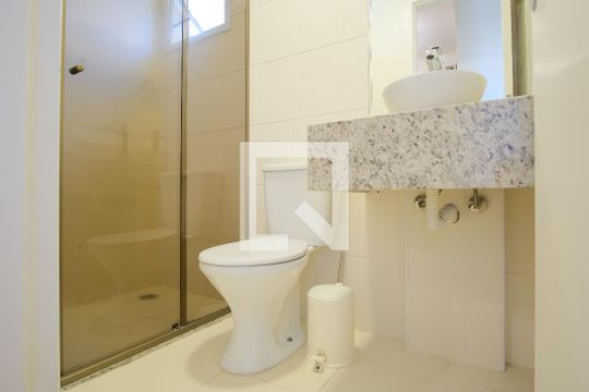 Banheiro de kitnet/studio à venda com 1 quarto, 28m² em Tatuapé, São Paulo
