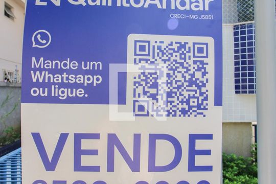 Plaquinha Instalada de apartamento à venda com 3 quartos, 93m² em Santa Rosa, Belo Horizonte