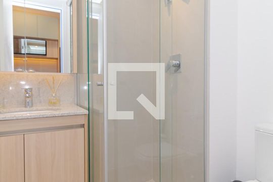 Banheiro  de kitnet/studio à venda com 1 quarto, 26m² em Vila Mariana, São Paulo