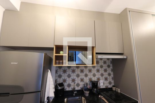 Studio - ambiente cozinha de kitnet/studio para alugar com 1 quarto, 30m² em Vila Mariana, São Paulo