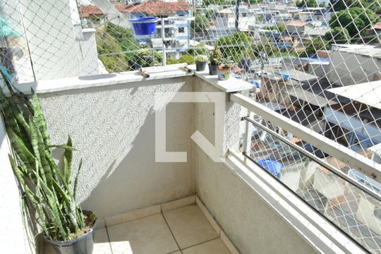 Varanda Sala de apartamento à venda com 3 quartos, 60m² em Taquara, Rio de Janeiro
