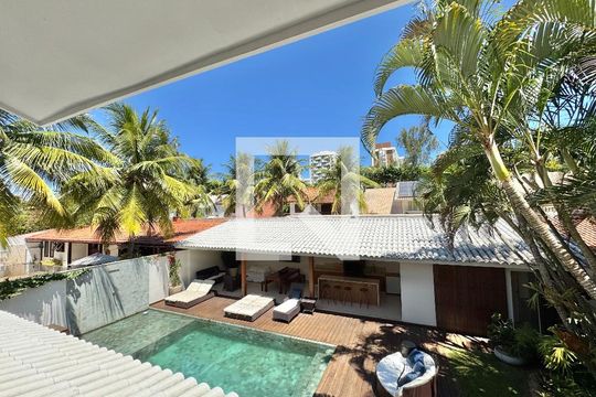 Suíte 1 - Varanda de casa de condomínio à venda com 6 quartos, 430m² em Barra da Tijuca, Rio de Janeiro