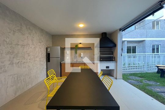Área comum - Churrasqueira de apartamento para alugar com 1 quarto, 27m² em Vila Lageado, São Paulo
