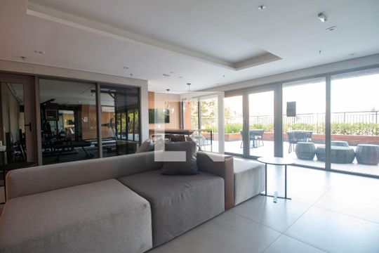 Hall de Entrada de kitnet/studio para alugar com 1 quarto, 27m² em Santo Amaro, São Paulo
