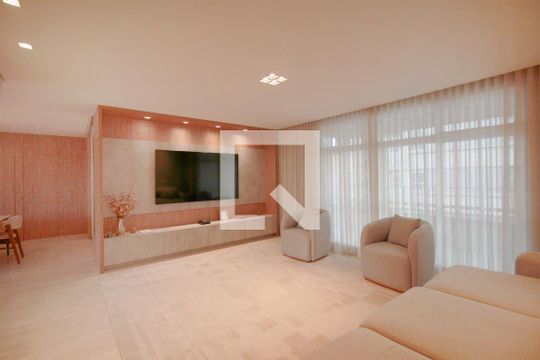Sala de apartamento à venda com 3 quartos, 186m² em Lourdes, Belo Horizonte