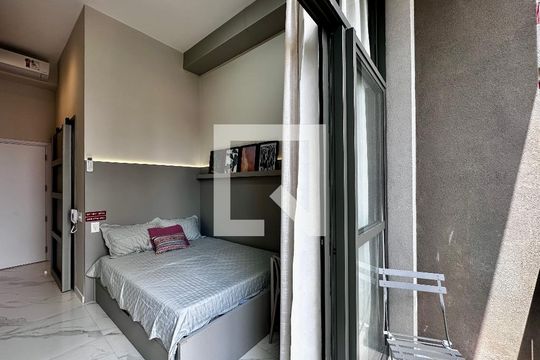 Sacada do Studio de kitnet/studio para alugar com 0 quarto, 22m² em Santo Amaro, São Paulo