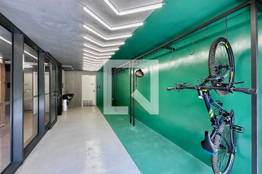 Área comum - Bicicletário de kitnet/studio para alugar com 0 quarto, 22m² em Santo Amaro, São Paulo