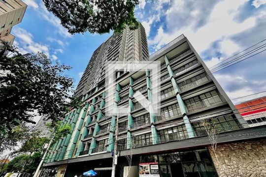 Fachada do Prédio de kitnet/studio para alugar com 0 quarto, 22m² em Santo Amaro, São Paulo