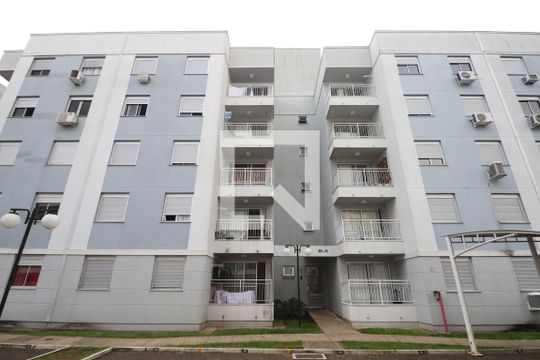 Fachada do bloco de apartamento à venda com 2 quartos, 48m² em Olaria, Canoas