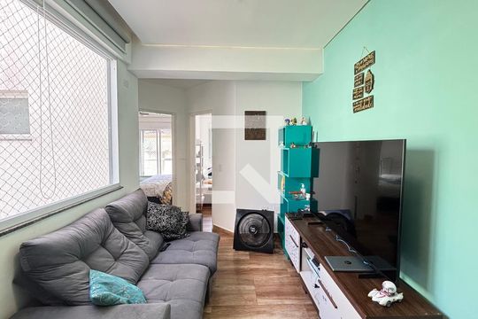 Sala de apartamento à venda com 2 quartos, 96m² em Jardim, Santo André