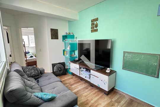 Sala de apartamento à venda com 2 quartos, 96m² em Jardim, Santo André