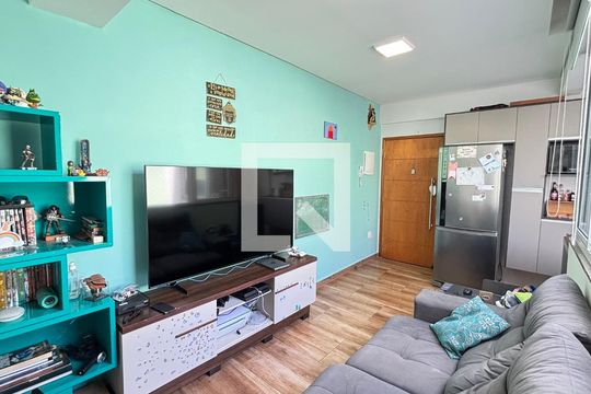 Sala de apartamento à venda com 2 quartos, 96m² em Jardim, Santo André