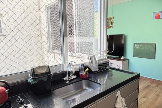 Cozinha de apartamento à venda com 2 quartos, 96m² em Jardim, Santo André