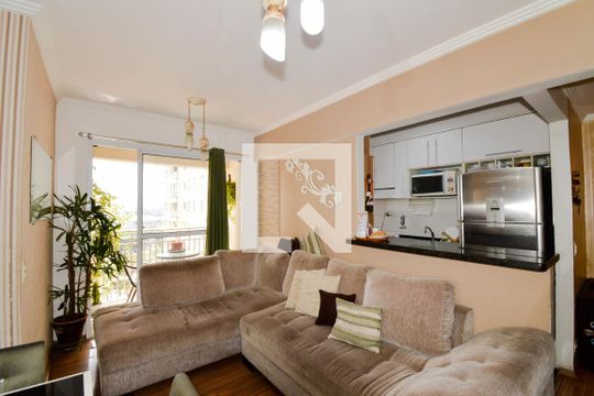 Sala de apartamento à venda com 2 quartos, 53m² em Ponte Grande, Guarulhos