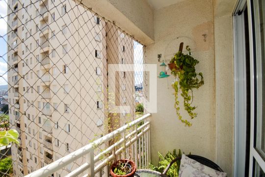 Varanda da Sala de apartamento à venda com 2 quartos, 53m² em Ponte Grande, Guarulhos
