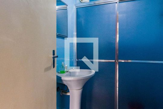 Banheiro de apartamento para alugar com 1 quarto, 59m² em Santo Amaro  , São Paulo