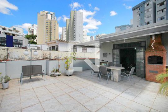 Varanda Cobertura de apartamento à venda com 4 quartos, 320m² em Coracao de Jesus, Belo Horizonte