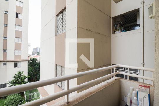 Varanda da Sala de apartamento à venda com 2 quartos, 50m² em Carandiru, São Paulo