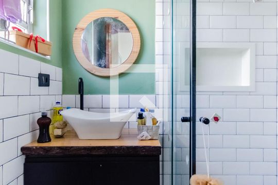Banheiro da Suíte de apartamento à venda com 2 quartos, 80m² em Vila Mariana, São Paulo