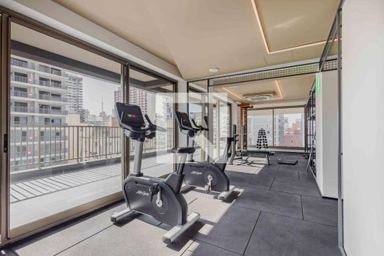 Academia de kitnet/studio para alugar com 1 quarto, 44m² em Cerqueira César, São Paulo