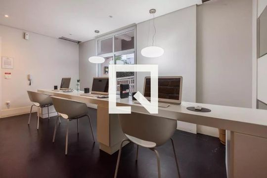 Área comum - Coworking de apartamento à venda com 1 quarto, 70m² em Pinheiros, São Paulo
