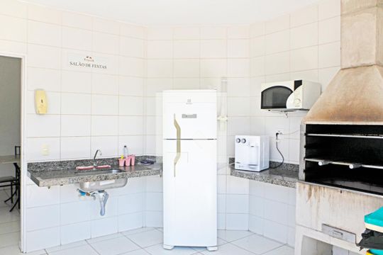 Área comum - Churrasqueira de apartamento para alugar com 2 quartos, 49m² em Dos Ortizes, Valinhos