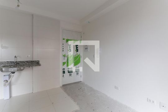 Sala/Cozinha  de apartamento à venda com 1 quarto, 26m² em Vila Pauliceia, São Paulo