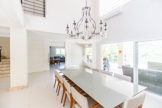 Sala de Jantar de casa de condomínio para alugar com 5 quartos, 672m² em Residencial Morada dos Lagos, Barueri