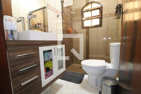 Banheiro 1 de casa à venda com 3 quartos, 120m² em Parque Erasmo Assunção, Santo André