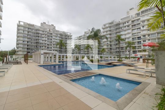 Área comum - Piscina de apartamento à venda com 3 quartos, 87m² em Recreio dos Bandeirantes, Rio de Janeiro