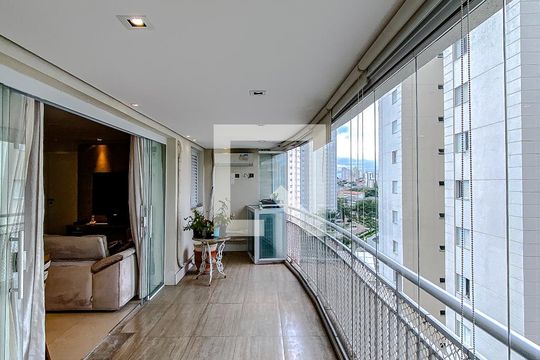 Varanda da Sala de apartamento para alugar com 2 quartos, 122m² em Mooca, São Paulo