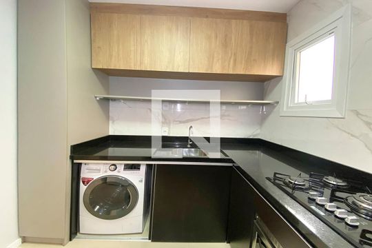 Cozinha e Área de Serviço de apartamento à venda com 2 quartos, 58m² em Rio dos Sinos, São Leopoldo