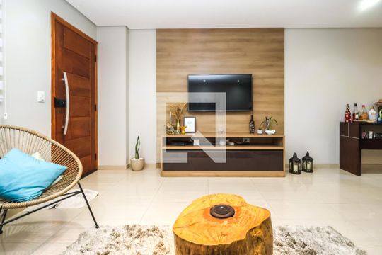 Sala de casa de condomínio à venda com 3 quartos, 209m² em Vila Moinho Velho, São Paulo