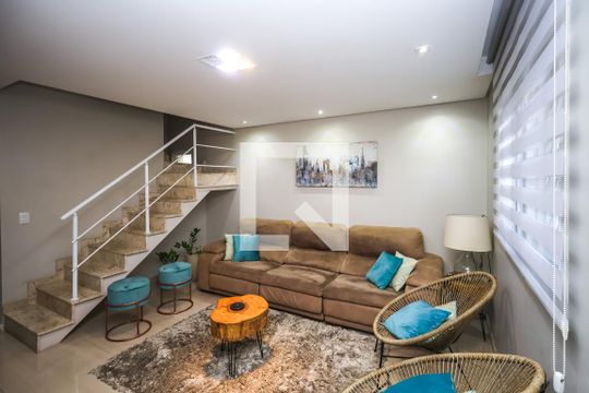 Sala de casa de condomínio à venda com 3 quartos, 209m² em Vila Moinho Velho, São Paulo